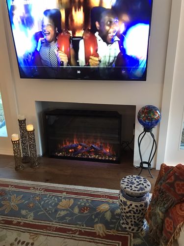 Customer photo review of Modern Flames Redstone 42" Built In Electric Firebox Insert