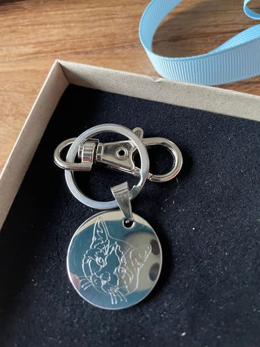 Customer photo review of Match-Me Tag (Hundemarke / Schlüsselanhänger)