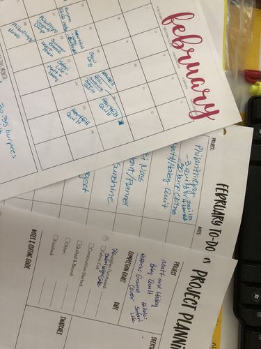 Customer photo review of 2022 Monthly Printable Project Planner | Digital PDF Product