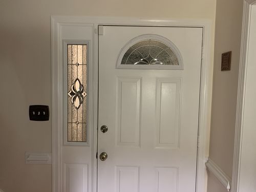 Customer photo review of Grosvenor Glass and Frame Kit (Half Sidelite 8" x 36" Glass Size)