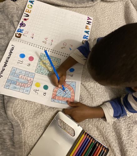 Customer photo review of 3 x Groove Calligraphy ™ - Manuels Réutilisables avec Rainures