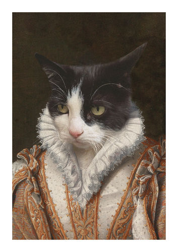 Customer photo review of The Princess - Custom Vintage Pet Portrait