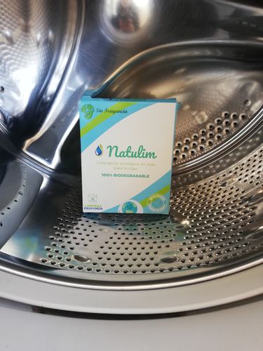 Customer photo review of Eco-Tiras de Detergente 40 lavados Natulim