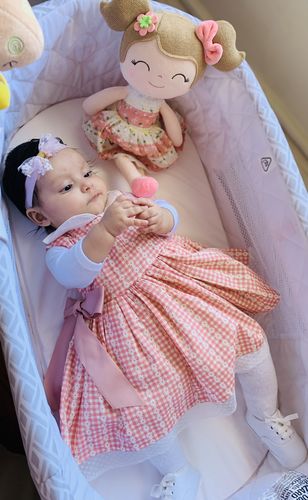 Customer photo review of Personalized Spring Girl & Baby Dress Set Bundle