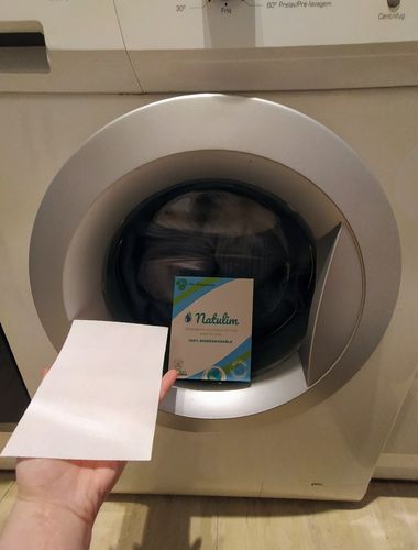 Customer photo review of Eco-Tiras de Detergente 40 lavados Natulim