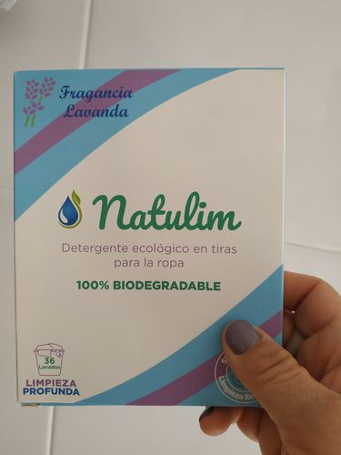 Customer photo review of Eco-Tiras de Detergente 40 lavados Natulim