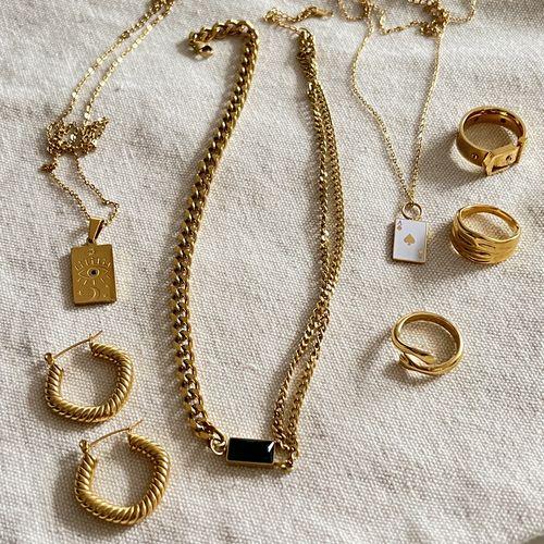 Customer photo review of ACE OF SPADES NECKLACE