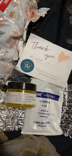 Customer photo review of Sea Moss Turmeric Face Mask