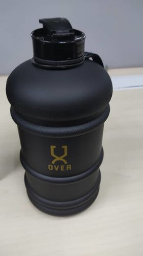 Customer photo review of Matte Black Flip Cap 2.2L Oversized Bottle