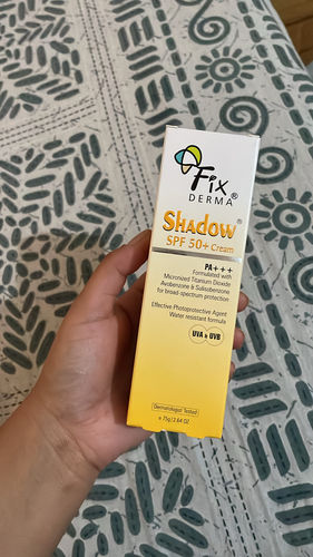Customer photo review of Shadow Sunscreen SPF 50 + Cream
