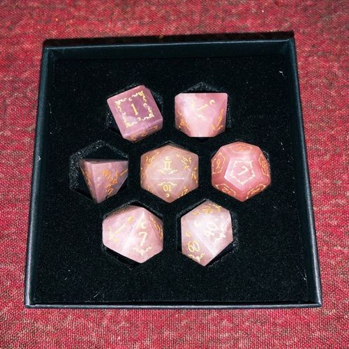 Customer photo review of Custom Artwork/Font Style on Dice Set