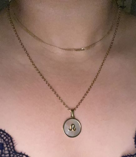 Customer photo review of Zodiac Necklaces