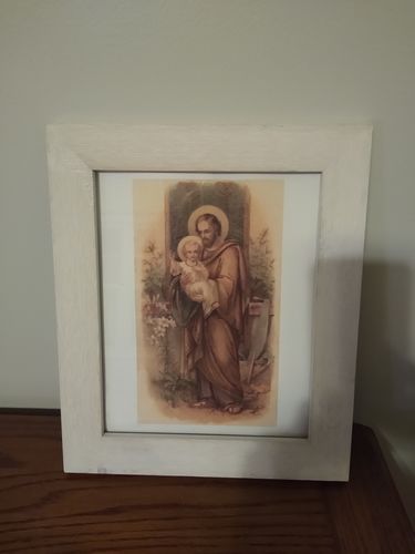 Customer photo review of St. Joseph – based on a Vintage French Holy Card