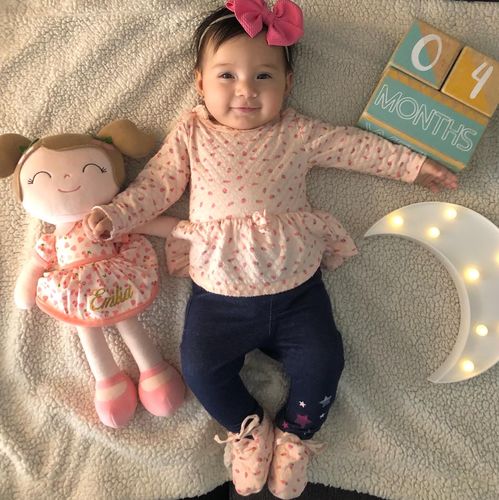 Customer photo review of Personalized Gloveleya Spring Girl Doll With Gift Bag - 6 Colors