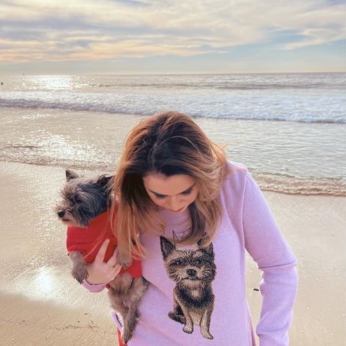 Customer photo review of Full-Body Pet Custom Sweater