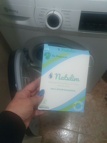 Customer photo review of Eco-Tiras de Detergente 40 lavados Natulim