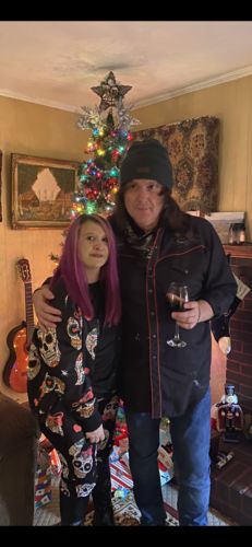 Customer photo review of Sugar Skull Pink Bow Themed Print Women's Bomber Jacket