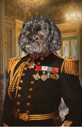 Customer photo review of The Earl - Custom Pet Portrait