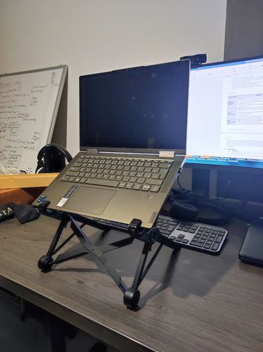 Customer photo review of Nexstand K2 Portable and Adjustable Laptop Stand