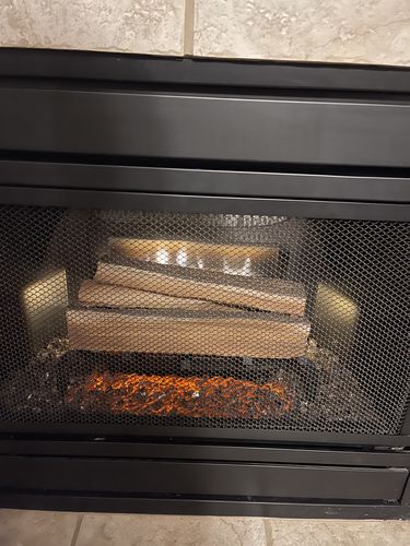 Customer photo review of Dimplex Revillusion 20" Electric Fresh Cut Wood Log Insert