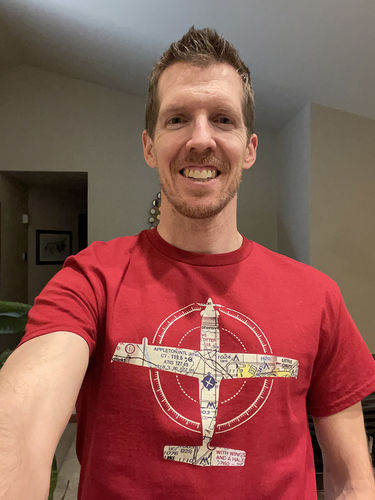 Customer photo review of Custom Personalized Sectional Shirt for Aviation Enthusiasts!