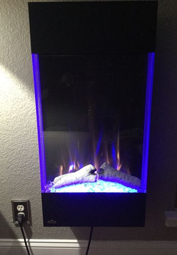 Customer photo review of Napoleon Allure Vertical 32'' Wall Mount Electric Fireplace