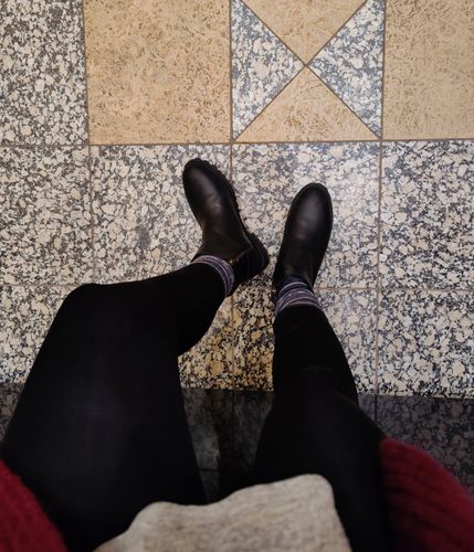 Customer photo review of Steel Toe Meti Boot | Raven