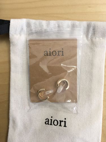 Customer photo review of Simple Huggie Clip On Earrings in Gold