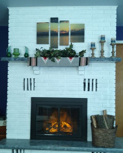 Customer photo review of Modern Flames 20'' Sunset Charred Oak Electric Log Insert - No Heat
