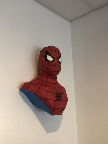 Customer photo review of Patrons Buste Spiderman (pdf)