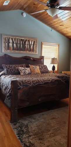 Customer photo review of Deco Charcoal 4-Piece Comforter Set By J Queen