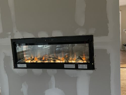 Customer photo review of Napoleon Clearion Elite 50'' See Thru Electric Fireplace