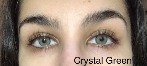 Customer photo review of Crystal Green Contact Lenses(12 months wear)