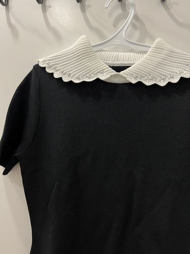 Customer photo review of Contrast Collar Knitted Dress