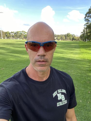 Customer photo review of Rudy Project Propulse Pacific Blue Photochromic Red Lenses