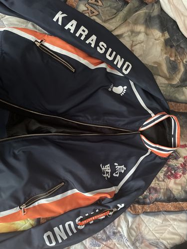 Customer photo review of Personalized Team Karasuno Bomber Jacket