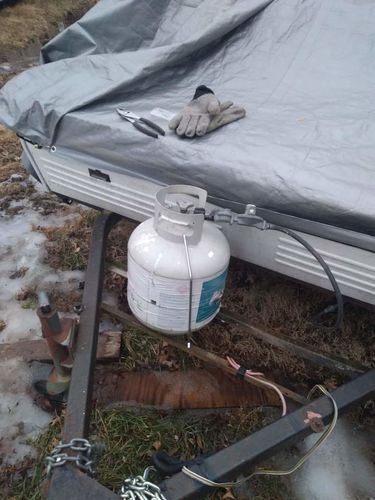 Customer photo review of J Bolt 20 Lb Tank Hold Down