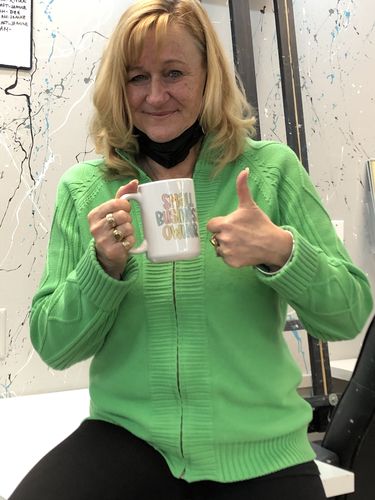 Customer photo review of Small Business Owner Colorful Mug