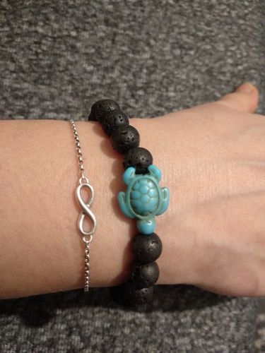 Customer photo review of "Turtle" tracking bracelet