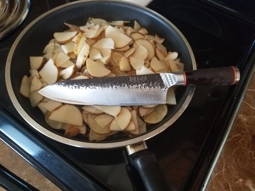 Customer photo review of Lehja™ Hand Forged 8" Chef’s knife
