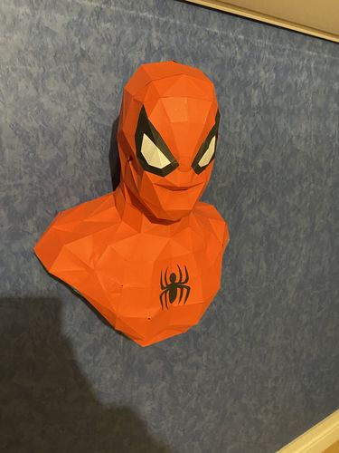 Customer photo review of Patrons Buste Spiderman (pdf)