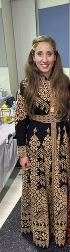 Customer photo review of Black/Gold Full Embroidered Kaftan
