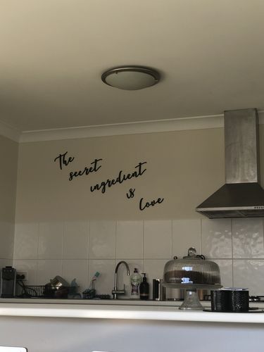 Customer photo review of Custom Metal Words