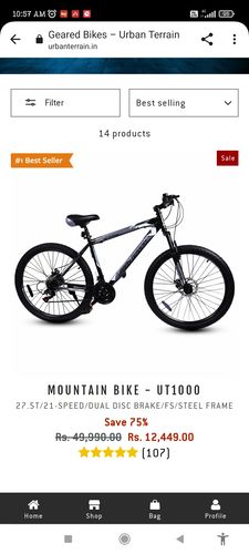 Customer photo review of Mountain Bike - UT1000