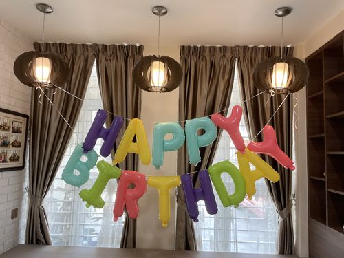 Customer photo review of Happy Birthday Set - Macaron Foil Air-Filled - 16-inch