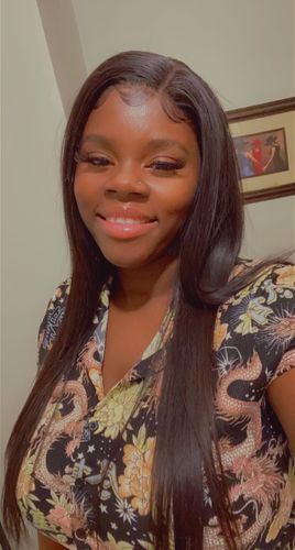 Customer photo review of Brooklyn Hair 11A Raw Virgin Straight 4x4 Swiss HD Lace Closure