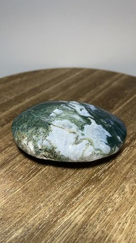 Customer photo review of Moss Agate Palm Stone