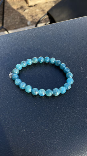 Customer photo review of Blue Apatite Bracelet