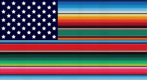 Customer photo review of Unisex Cross-Cultura Orgullo Classic Hoodie (Front & Back Print)