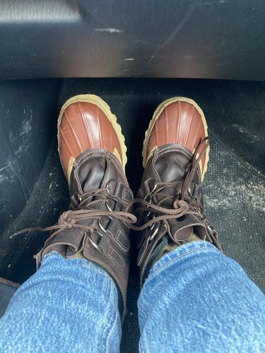 Customer photo review of Men's Venture D-Ring Leather Boot - FINAL SALE